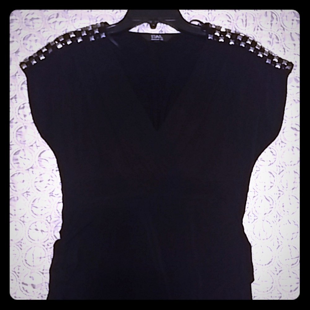 Black sequins blouse